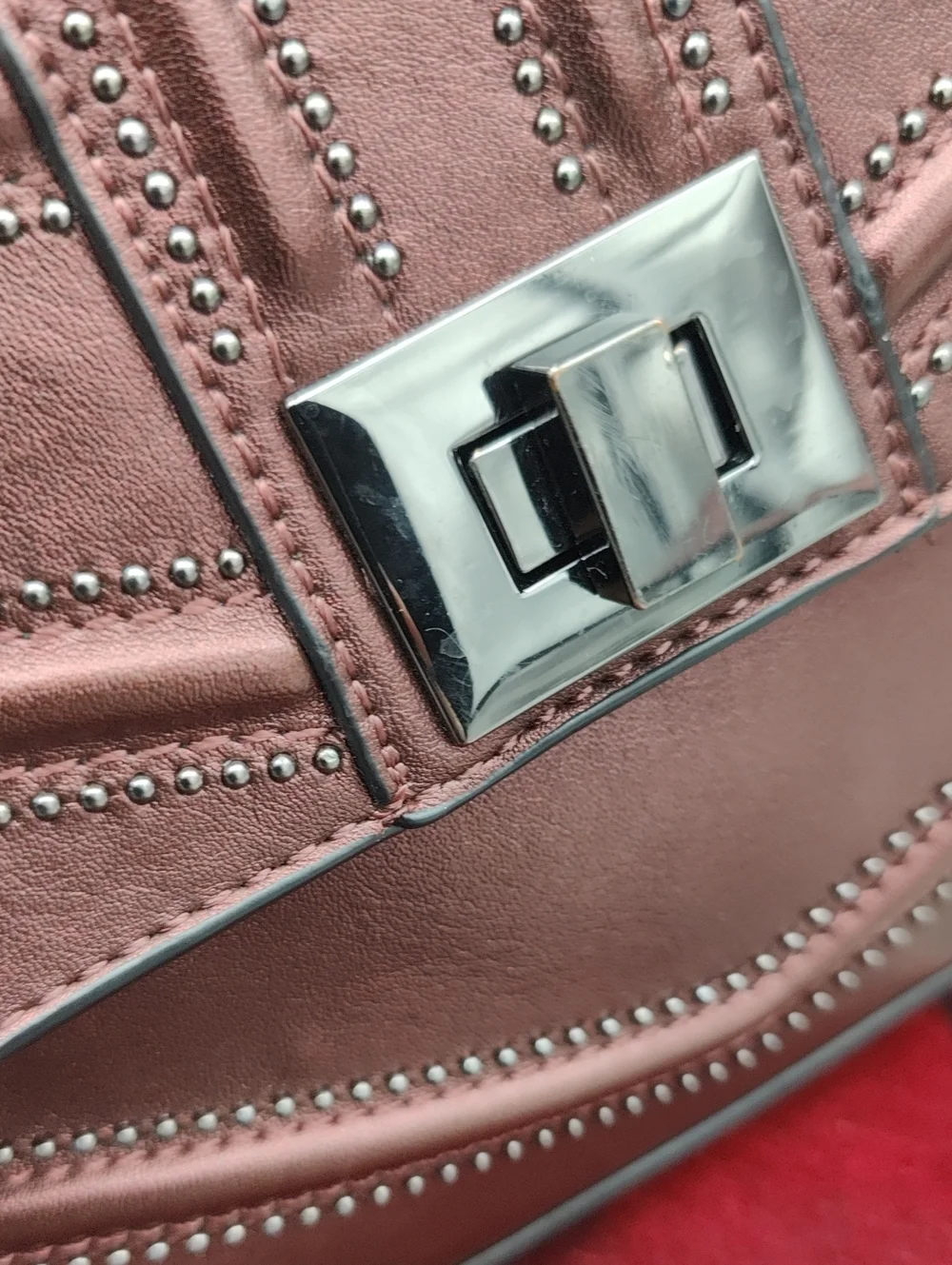 Inc International Concepts Marney Metallic Madeira Faux Leather Bag